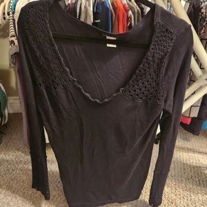 Venus crochet detail sweater